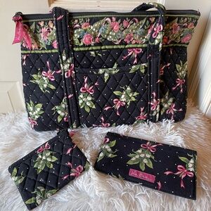 Floral Quilted Tote Bag